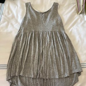 Grey Flowy Boutique Top